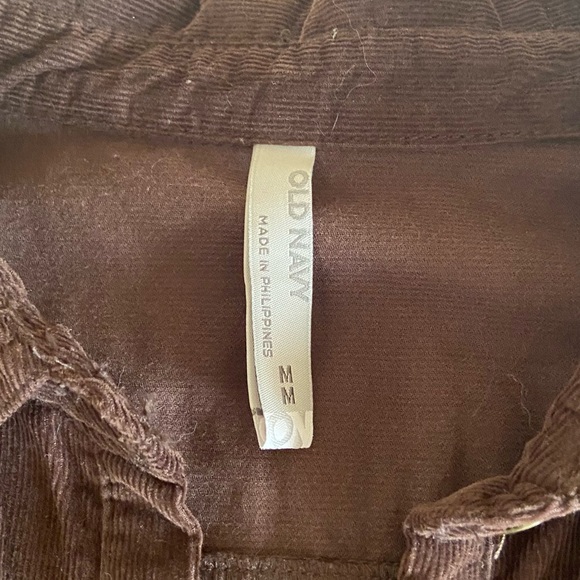 Brown corduroy pocket long sleeve shift dress - Picture 5 of 7